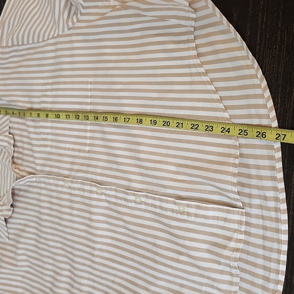 Pistola Sloane Oversized Striped Cotton Button Shirt - Picture 6 of 7